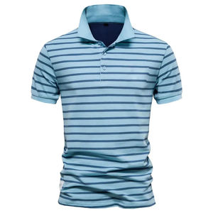 Polos personalizados de color sólido de alta calidad, ropa informal de algodón de talla grande, manga corta, transpirable, para hombre, polos para adultos - Product Image 1