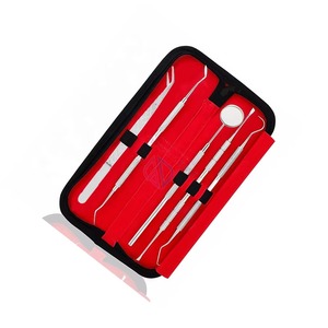 Kit de limpieza dental manual al por mayor: raspadores de sarro de acero inoxidable 2026, limpiador de lengua, espejo bucal y estuche de cuero de alta calidad. - Product Image 6