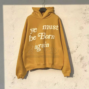 Sudadera con capucha estampada con logotipo personalizado hecha en Pakistán, el mejor proveedor, Sudadera con capucha estampada de manga larga para hombre - Product Image 3
