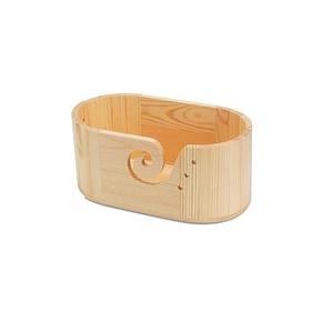 Hilo de madera marrón natural superventas hilo portátil con bordes lisos soporte de hilo ligero de madera de mango hecho a mano para tejedores - Product Image 1