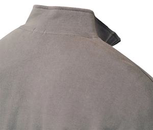 Custom Relaxed Fit Comfortable <b>Half</b> <b>Zip</b> up Stand Collar Plain Cotton Polyester <b>Sweatshirt</b> <b>Men</b> Essential Drop Sleeve <b>Sweatshirt</b> - Product Image 3