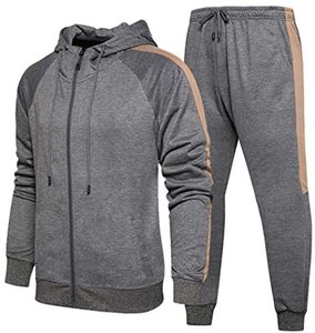 Conjunto Deportivo de Primavera para Hombre, Chándal Atlético Informal de Manga Larga con Cremallera Completa para Correr y Trotar - Product Image 4