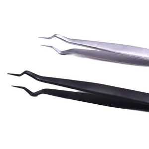 Pinzas de aislamiento de pestañas de acero inoxidable de ingeniería de precisión Puntas puntiagudas Característica antimagnética para aplicación de aislamiento de pestañas - Product Image 2