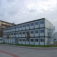 Maison préfabriquée en structure acier, kit de maison modulaire, bâtiment moderne portable, économie d'énergie, design personnalisé