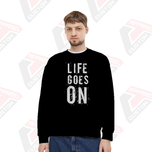 Sweat-shirt d'hiver pour homme ultra doux de qualité supérieure avec motif uni personnalisable en polaire polyester/coton écologique - Product Image 6