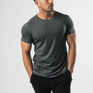 Camiseta personalizada para hombre con impresión de logotipo, 100% algodón, camiseta a rayas personalizada para hombre, camiseta en oferta 2021 - Product Image 3