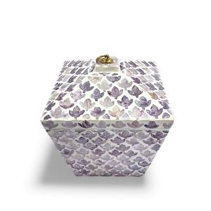 Recipiente Decorativo Hecho a Mano con Incrustaciones de Nácar, Contenedor de Almacenamiento para la Organización Diaria del Hogar - Product Image 3