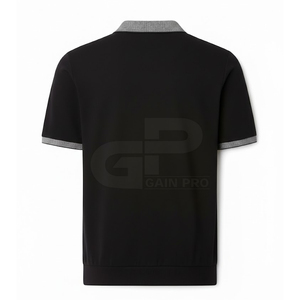 Camisa Minimalista con Cuello Johnny para Hombre, Corte Ajustado, Material Suave y Detalles de Diseño Elegantes - Product Image 2