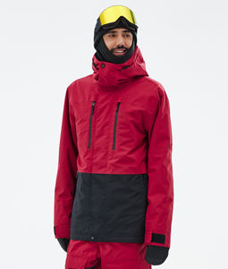 Traje de Esquí Personalizado para Hombre, Chaqueta de Esquí, Chaqueta de Snowboard, Color Rojo Oscuro/Negro, Impermeable, para Exteriores - Product Image 2