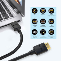 Cable HDMI Profesional 8K 2.1 de PVC, 48Gbps Ultra HD 8K60 4K120 10K HDR EARC HDCP 2.3, Cable HDMI para Proyector, Monitor, PC