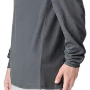 T-shirt décontracté à manches longues pour homme, en coton doux, col rond, couleur unie, coupe confortable, streetwear - Product Image 6