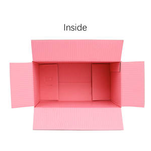 Caja de regalo Rosa Embalaje corrugado de tres capas Cartón de almacenamiento de transporte Tamaño personalizado y logotipo impreso - Product Image 6