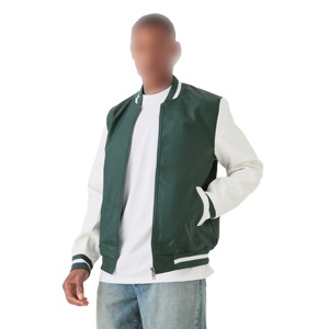 Veste universitaire classique minimaliste pour hommes College Slim-Fit Pastel couleur printemps toile légère Logo avant personnalisé - Product Image 4