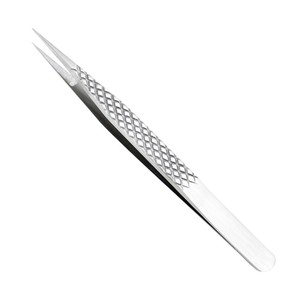 Pince à cils en gros en acier inoxydable de meilleure qualité 45 Extension en métal à 90 degrés avec pointe en fibre pointue - Product Image 5