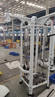Máquina de entrenamiento multifuncional comercial de 5 estaciones con cable cruzado y pila de pesas para gimnasio