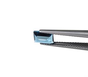 5x7mm Topacio azul natural Rectángulo Baguette Corte Piedra preciosa suelta Piedra natal de Diciembre Precio al por mayor para la fabricación de joyas - Product Image 4