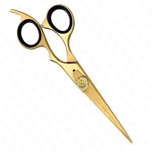 Bahasa Pro Emballage personnalisé Ciseaux professionnels de coiffure en or avec sac en PU par Bahasa Pro Vente en gros - Product Image 4