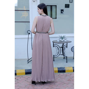 ชุดราตรีหรูหราเกรดสูงแขนกุดคอเชือกแขวนคอสำหรับงานแต่งงานของผู้หญิง - Product Image 2