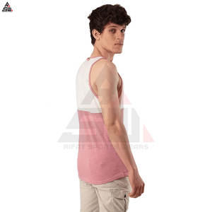 Camiseta Deportiva de Tirantes para Hombre, Estilo Nuevo, Tejido de Algodón y Fibra de Bambú, Secado Rápido, Informal, para Gimnasio, Venta al por Mayor, Transpirable, para Entrenamiento Atlético - Product Image 2