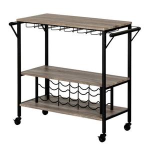 Latest Design Simple Bar Cart Elegant Quality Hot Selling Drinks Serving Trolley Rectangle Shape New Style Kitchen Cart - Product Image 5