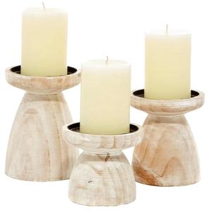 Bougeoir en métal à base de bois support fait à la main Design minimal finition dorée de haute qualité décorative pour la maison et l'hôtel - Product Image 4