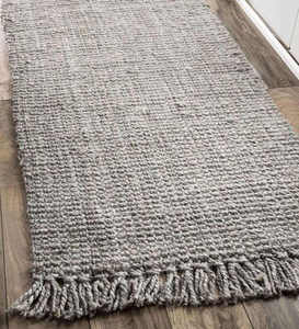 Alfombra de yute Bohemia alfombras trenzadas tejidas a mano de yute redondas para decoración con borlas modernas personalizadas - Product Image 4