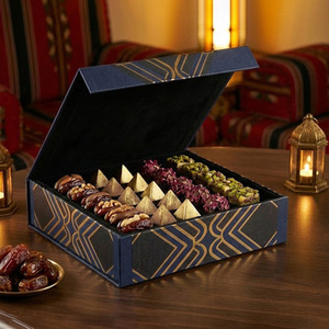Custom Cup Hat Packaging Round Shape Ramadan <strong>Hampers</strong> <strong>Chocolate</strong> Candy Cylinder Big Gift <strong>Boxes</strong> with Lid - Product Image 3