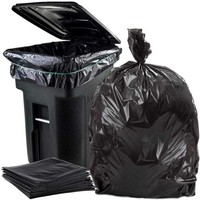 Bolsa de basura de 60 , 96 , 120 galones, cubo de basura negro Ldpe, cubo de basura de polietileno resistente, bolsa de revestimiento de plástico, proveedor de Vietnam