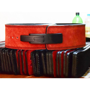Leather Lever Belt for Squat Deadlift Suede Powerlifting Gym Belt Men <b>Back</b> <b>Support</b> Bulk Wholesale Custom Logo Bodybuilding Gear - Product Image 1