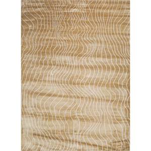 Alfombras Azalea Gold de Viscosa, Poliéster y Seda de Bambú Anudadas a Mano, de Alta Calidad, con Patrón Abstracto Rectangular para Sala de Estar, para Adolescentes - Product Image 1