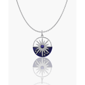 Collier tendance en titane avec pendentif étoile géométrique et perle – Style vintage, cadeau idéal pour fiançailles ou soirée - Product Image 3