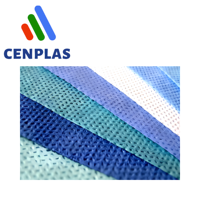 Rouleau de tissu non tissé EcoWeave imperméable imprimé à motifs croisés/points/unis pour sacs non tissés élégants de poids moyen en spunbond pour voitures