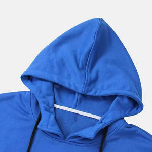 Custom Wholesale Streetwear <b>Plain</b> Double Cotton Heavy Weight Hoodie <b>Men</b> Thermal <b>Hoodies</b> Made in Pakistan - Product Image 3