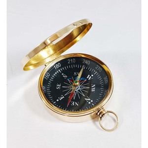 <b>Vintage</b> Style Nautical Brass Flat Pocket <b>Compass</b> Engravable Hiking Camping Personalized Gift <b>Compass</b> - Product Image 4