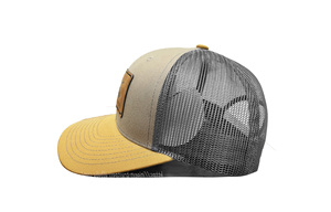 Vente en gros de casquette de sport personnalisée de haute qualité en cuir avec logo en coton casquette de camionneur en maille 6 panneaux chapeau de papa tendance - Product Image 2