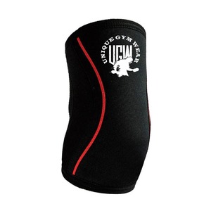 UNIQUE GYM WEAR - Rodillera Gruesa de Poliéster y Algodón con Logotipo Personalizado Impreso para Levantamiento de Pesas y Entrenamientos de Gimnasio - Transpirable y de Secado Rápido - Product Image 2