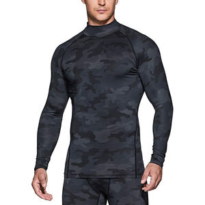 New Wholesale Men's Long Sleeve <b>Rashguard</b>-Quick Dry Surf Protection Clothing Polyester/Spandex Custom Logo & Colors - Product Image 5