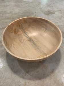 Bol à salade en bois de style bohème moderne fabriqué à la main de haute qualité poli pour servir des nouilles à soupe ustensiles de cuisine en corne sculptée - Product Image 4