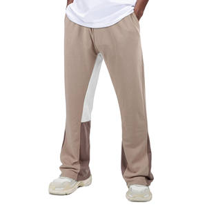 กางเกงผ้าย้อมสีพื้นสำหรับผู้ชายกางเกงสำหรับผู้ชายกางเกงกันยับพลัสไซส์ระบายอากาศได้แบบลำลอง - Product Image 1