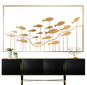 Aspecto clásico, acabado dorado, Arte Creativo, colgante de pared, Artes Interiores de alta calidad para el hogar, Hotel, restaurante, decoración de boda - Product Image 3