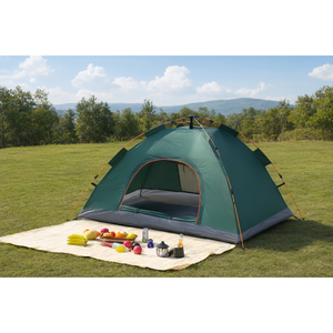Carpa de Camping de Verano para 2 Personas con Una Puerta y Una Ventana, Postes de Fibra de Vidrio, 200 x 150 x 130 cm - Product Image 3
