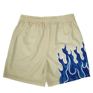 Short en maille personnalisé pour hommes Short en jersey de polyester de sport de course respirant à séchage rapide Short unisexe imprimé de basket-ball de plage - Product Image 2