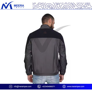 Chaqueta de bombardero de primera calidad para hombre, Chaqueta ligera con cremallera a prueba de viento con logotipo personalizado para ropa de calle, viajes, ropa de moda al aire libre - Product Image 2