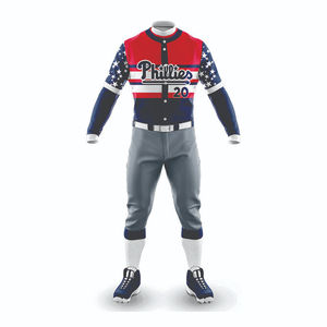 Tenue d'équipe de sublimation numérique, personnalisez votre propre impression, dernier design, vêtements de sport de bonne qualité, uniforme de baseball respirant avec le meilleur OEM - Product Image 2