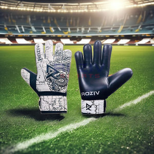 Gants de gardien de but de football en cuir professionnels de nouvelle conception avec protection respirante pour les doigts entiers pour adultes unisexes - Product Image 1