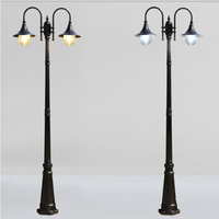 Lumière LED résidentielle pour route, lumière de jardin, lumière de pelouse, lumière de villa, lumière de paysage, lumière extérieure imperméable à haute hauteur, 7Magic, style européen