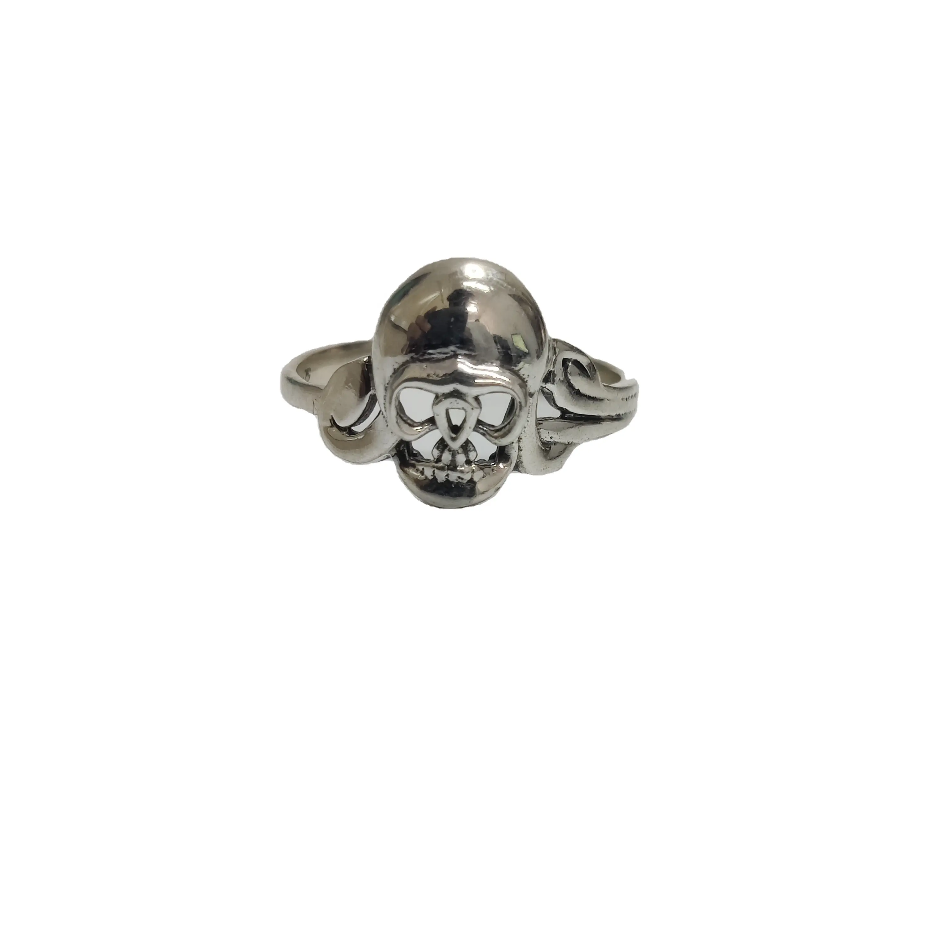 Aantrekkelijke Lichtgewicht Skelet Gezicht Ring Groothandelaren Uit India 925 Sterling Zilveren Ringen Goedkope Prijs Zilveren Sieraden