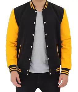 Veste universitaire à capuche pour homme, coupe athlétique, confortable, chaude, pour l'automne et l'hiver, style sport universitaire, vêtement d'extérieur imperméable - Product Image 1