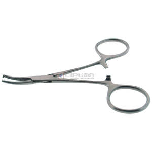 Hemostatic Forceps 4 Inch Surgical Grade German <b>Stainless</b> <b>Steel</b> Locking Finger <b>Ring</b> Handle Medic Instruments - Product Image 1