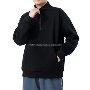 Sweat-shirt et sweat à capuche unisexe brodés en tissu teints et perlés pour la saison hivernale - Product Image 5